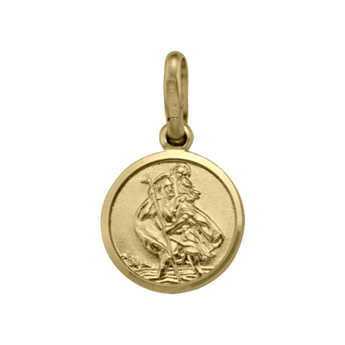 PST0303, Gold Pendant, St. Christopher