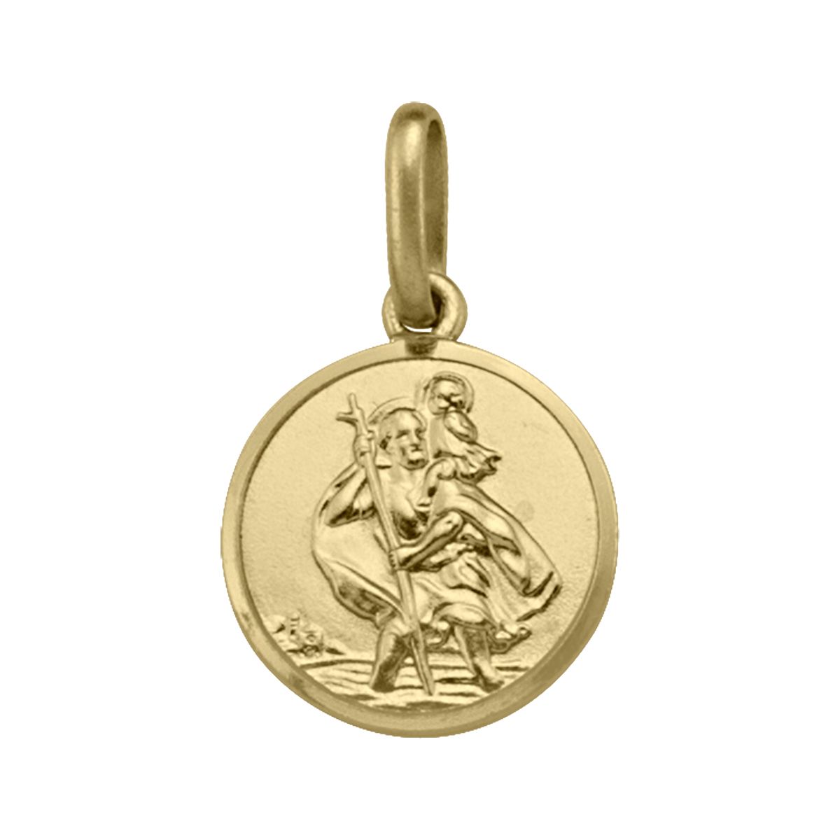 PST0303, Gold Pendant, St. Christopher