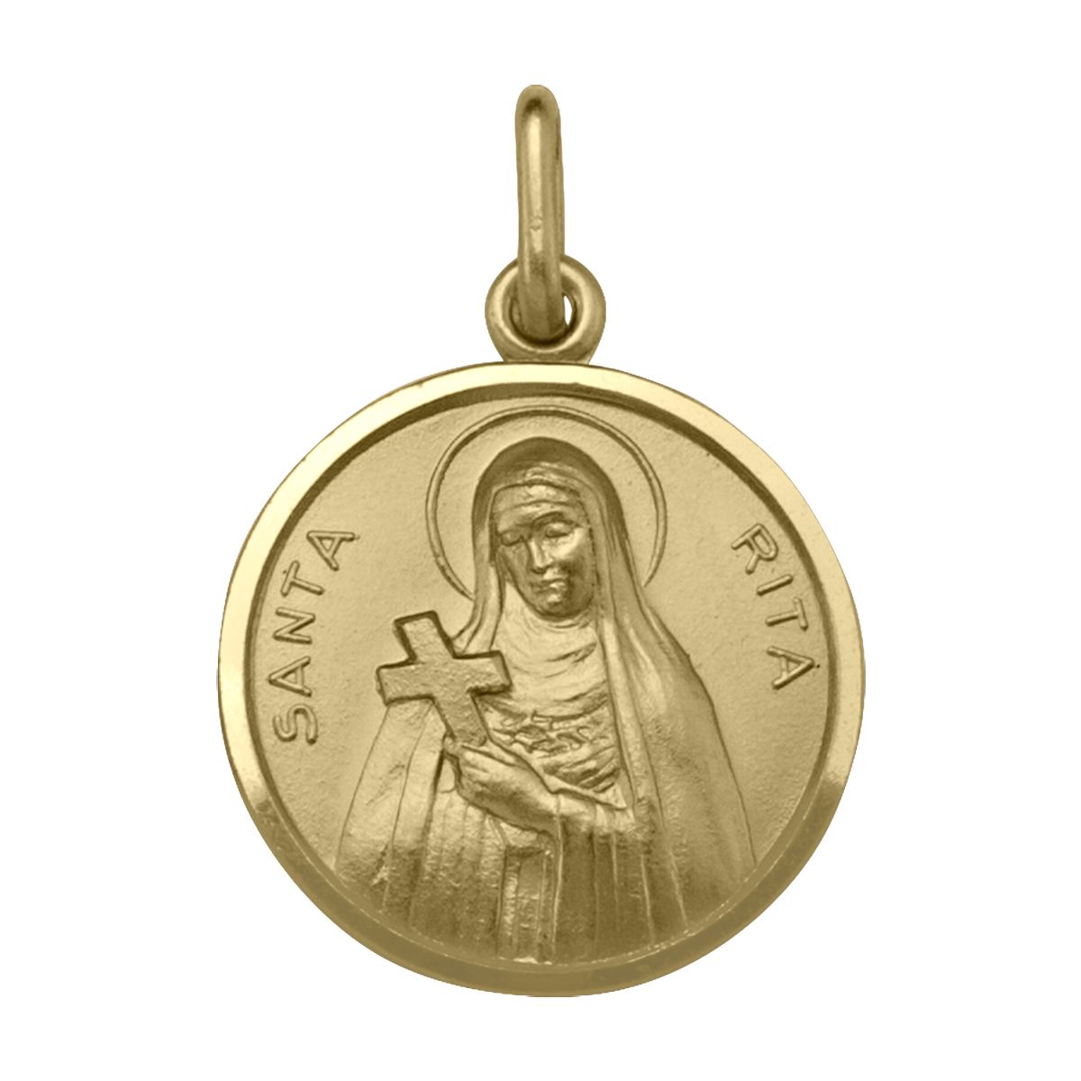 PST0309, Gold Pendant, St. Rita