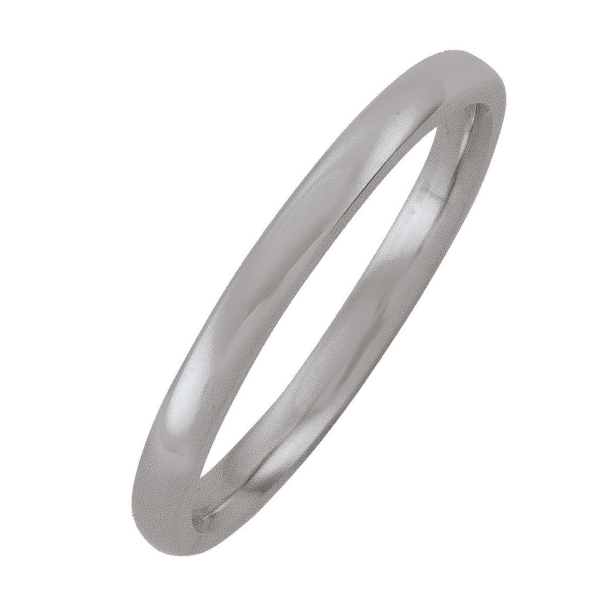 WB0102A-WB0106A, Platinum Wedding Band, Dome Top, Inside Comfort Fit