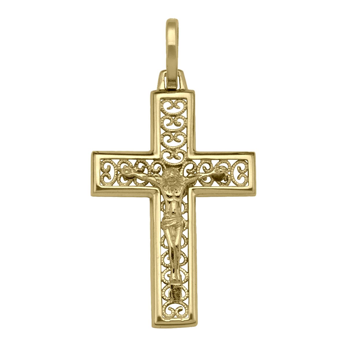 X0110, Gold Crucifix Cross