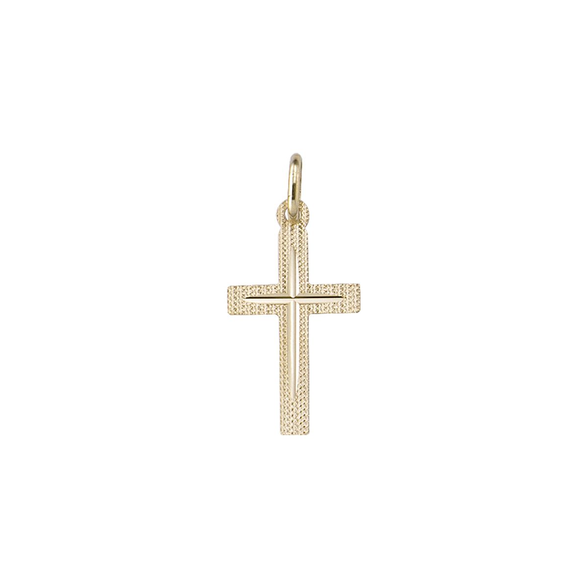 X0403, Gold Cross, Patterned Design