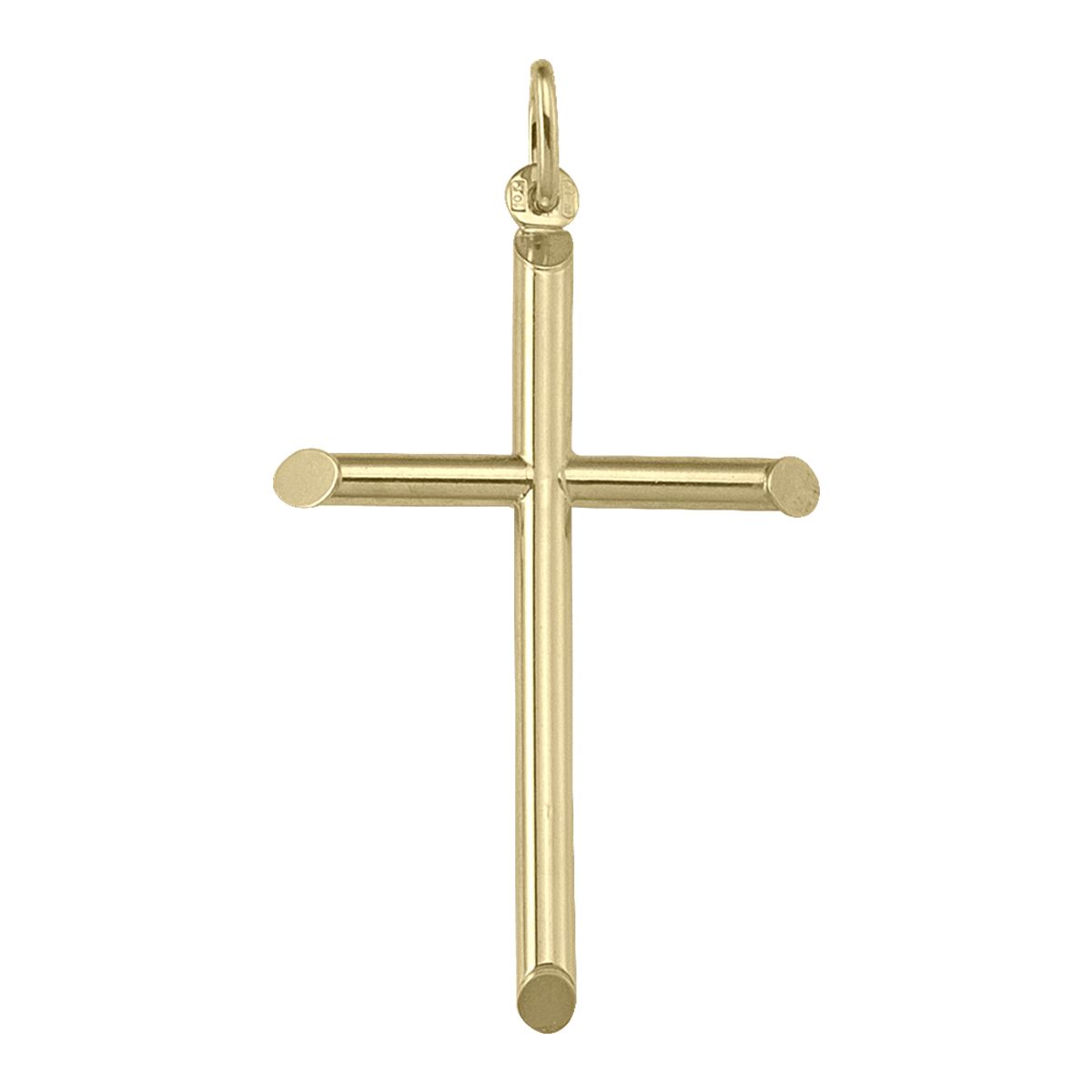 X0407, Gold Cross, Angled Corners
