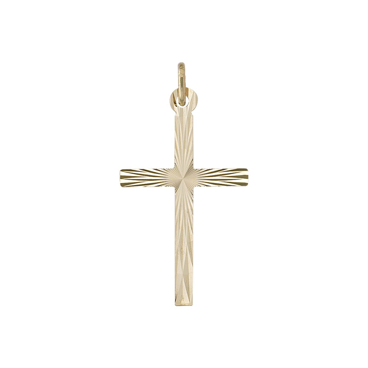 X0411, Gold Cross, Starburst Design