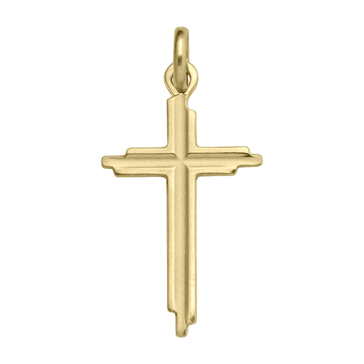 X0412, Gold Cross, Concave Design