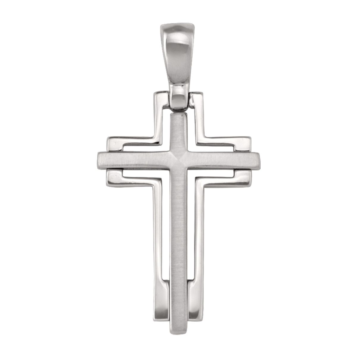 X0413, Gold Cross, Square Corner Design