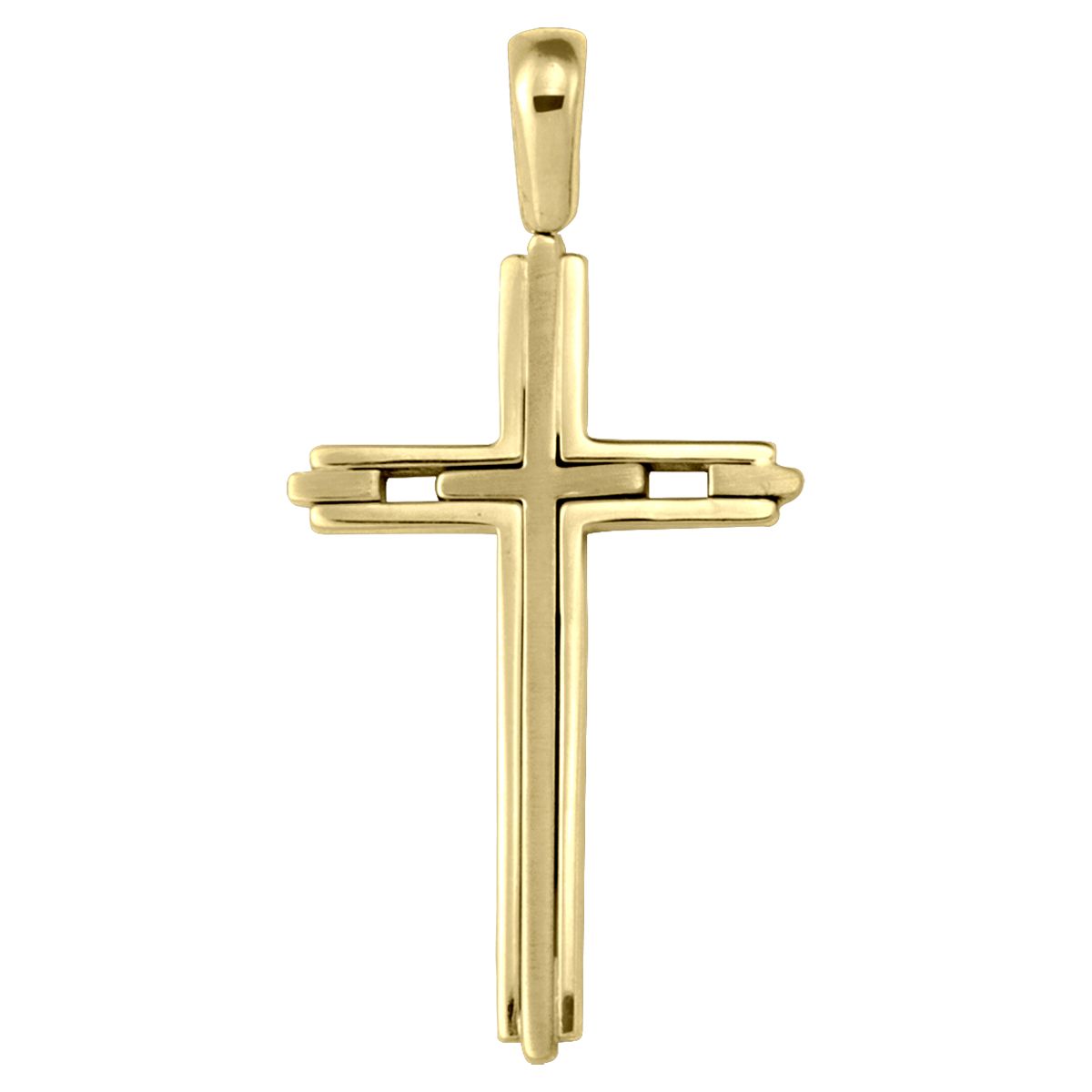 X0418, Gold Cross, Modern Design
