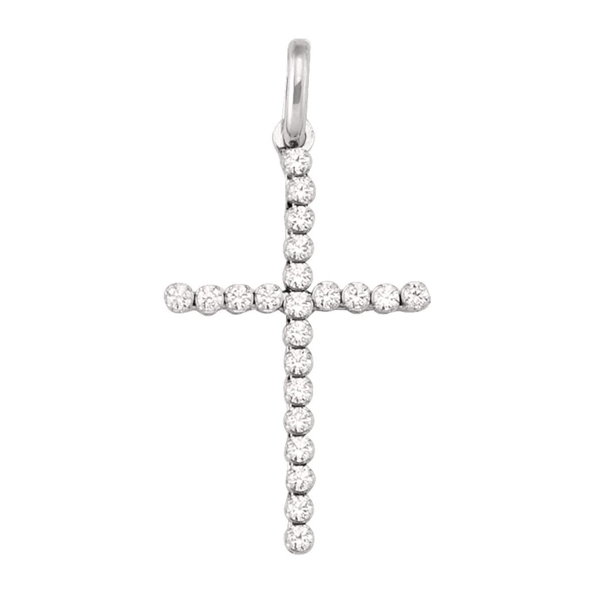 XCZ0601, Gold Cross, Cubic Zirconia