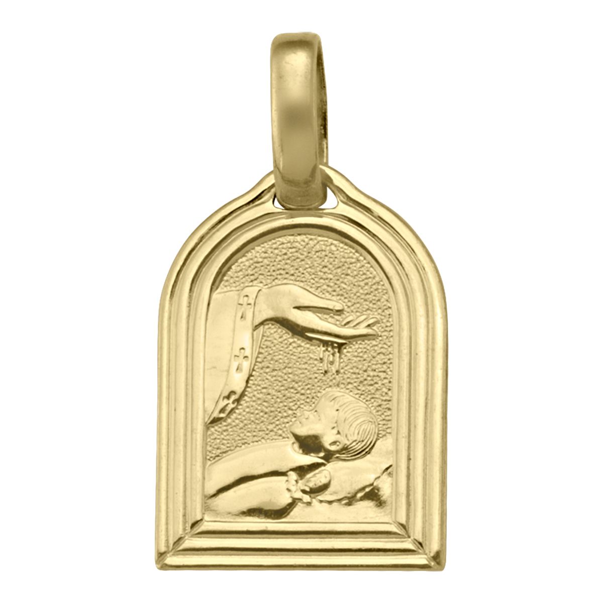 PB0114, Gold Pendant, Baptism