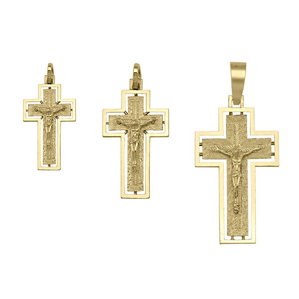 X0103, Gold Crucifix Cross