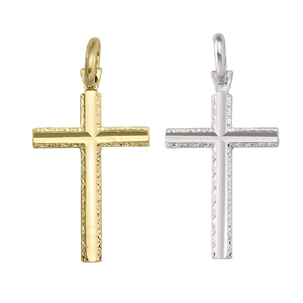 X0410, Gold Cross, Beveled Design