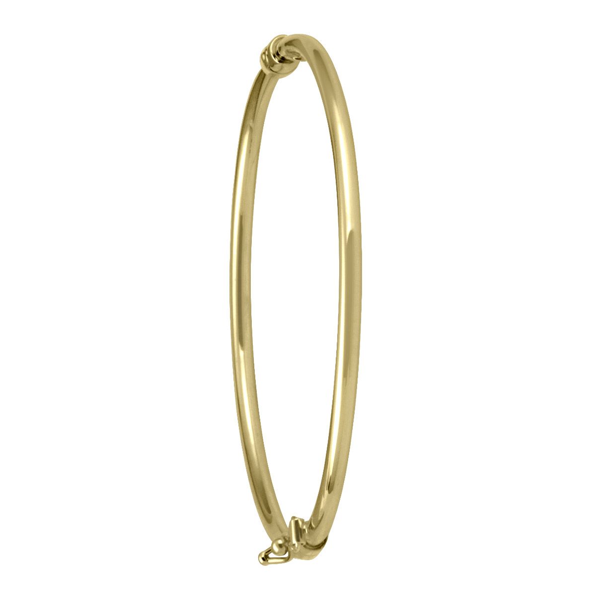 BBG0102, Gold Bangle, Baby Hinged Bangle, Yellow or White Gold