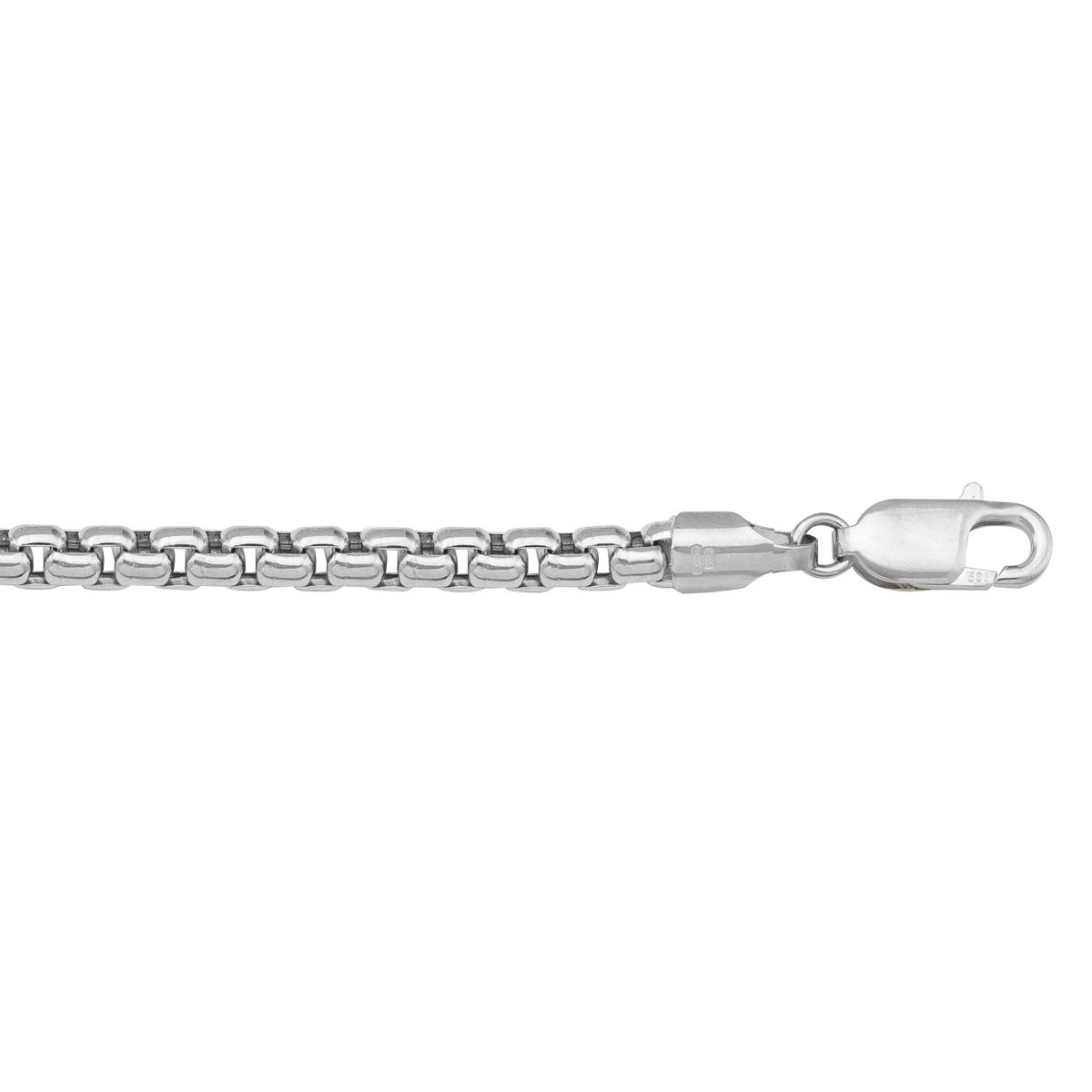 CBX02, Gold Bracelet, Hollow Box, White Gold