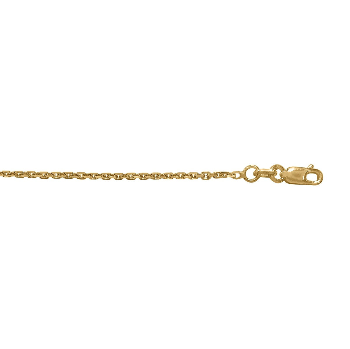 CCBL04, Gold Chain, Oval Cable, Yellow Gold