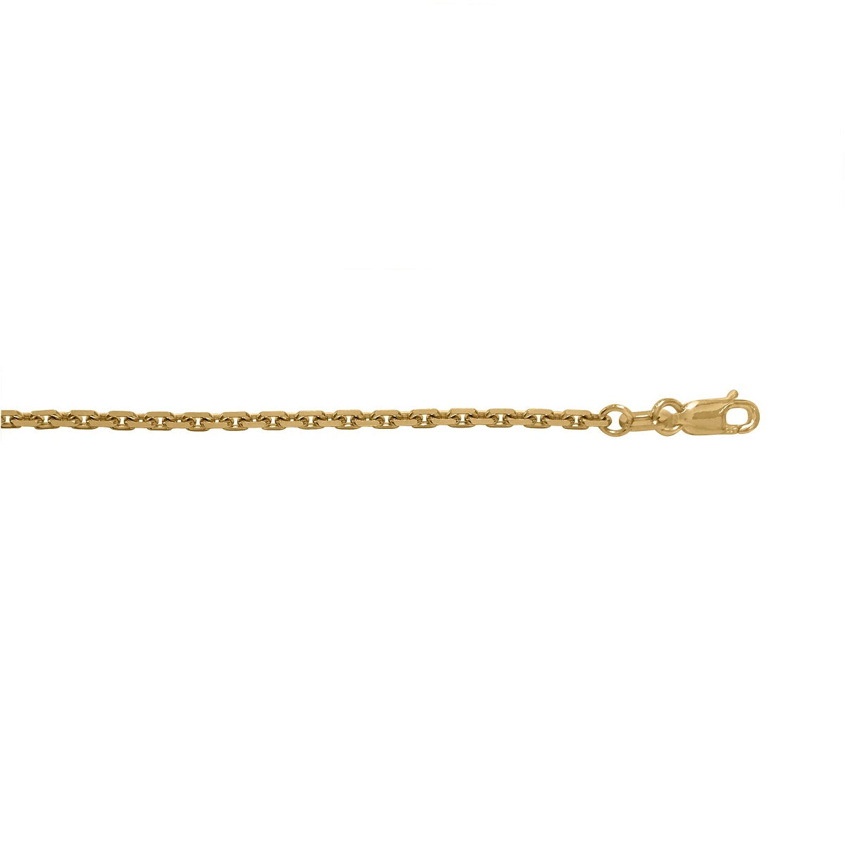 CCBL04, Gold Chain, Oval Cable, Yellow Gold