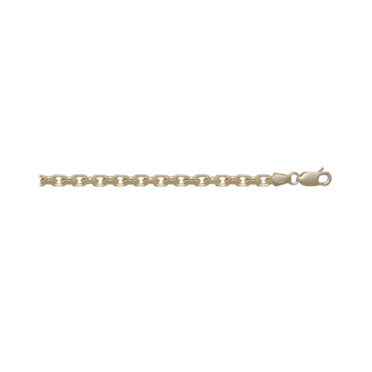 CCBL04, Gold Chain, Oval Cable, Yellow Gold
