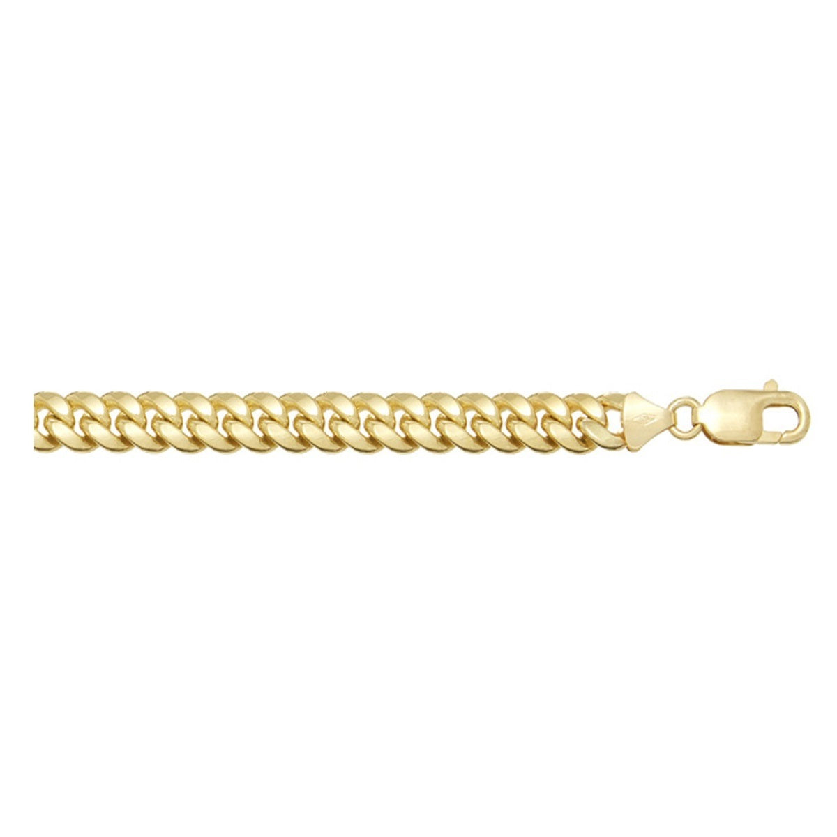 CDCUB01, Gold Bracelet, Domed Cuban, Yellow or White Gold