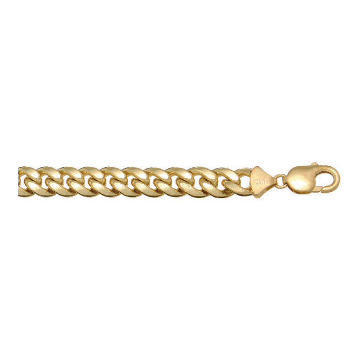 CDCUB01, Gold Chain, Domed Cuban, Yellow Gold