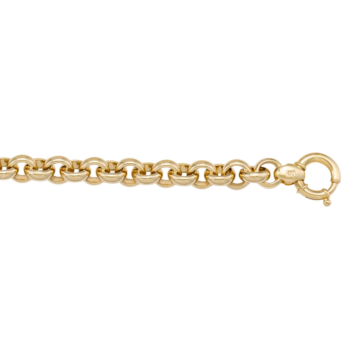 CROL01, Gold Chain, Hollow Rolo, Yellow Gold