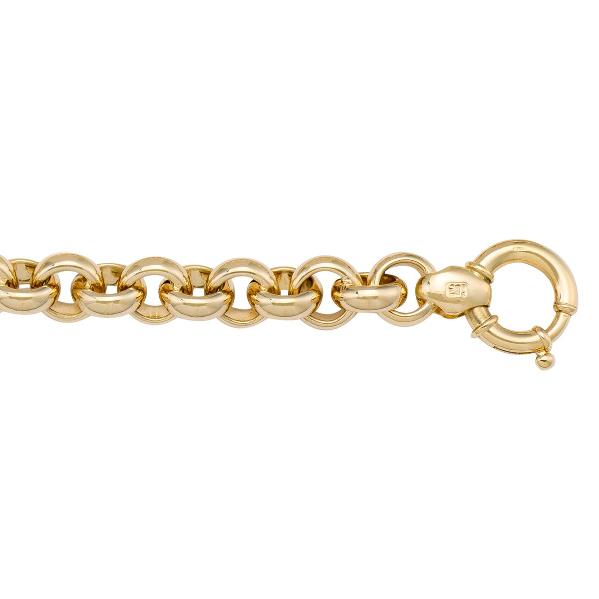 CROL01, Gold Chain, Hollow Rolo, Yellow Gold