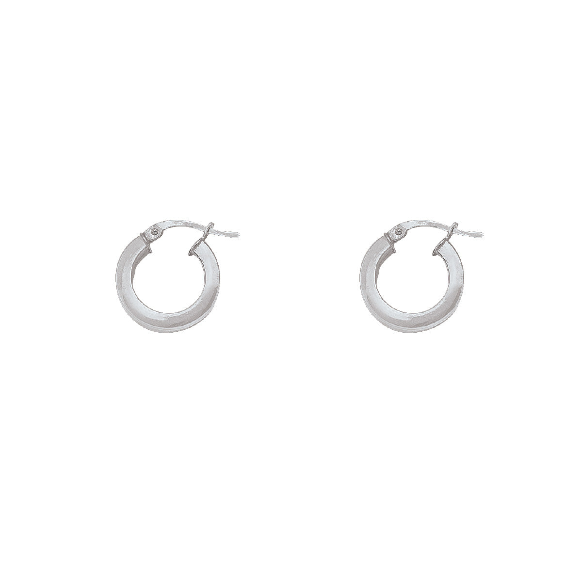 EH0102, Gold Earrings, Hoops, 2.5 mm Tubing