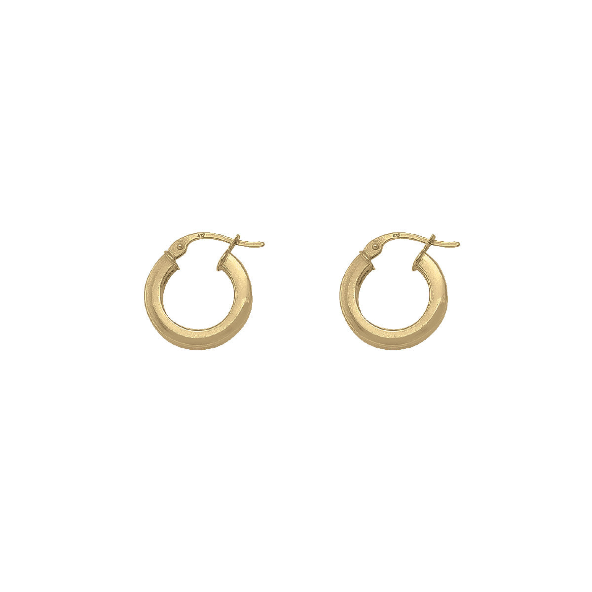 EH0102, Gold Earrings, Hoops, 2.5 mm Tubing
