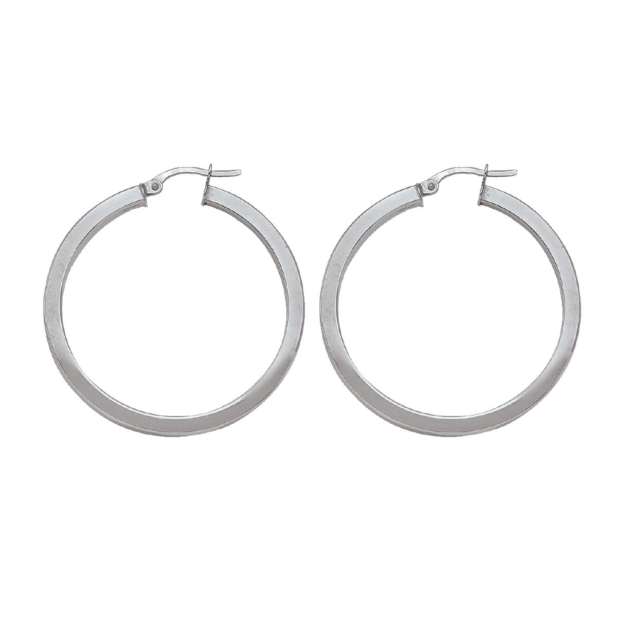 EH0102, Gold Earrings, Hoops, 2.5 mm Tubing