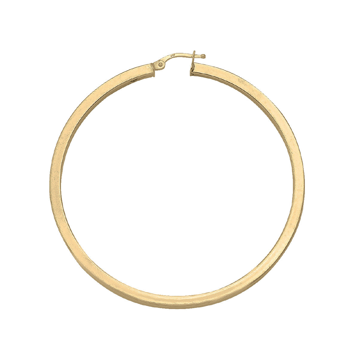 EH0102, Gold Earrings, Hoops, 2.5 mm Tubing