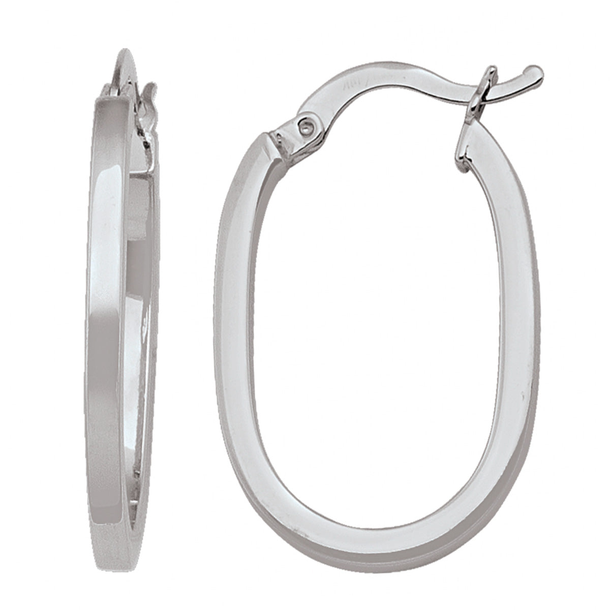 EH0407,  Gold Earrings, Hoops, 2.1 mm Tubing