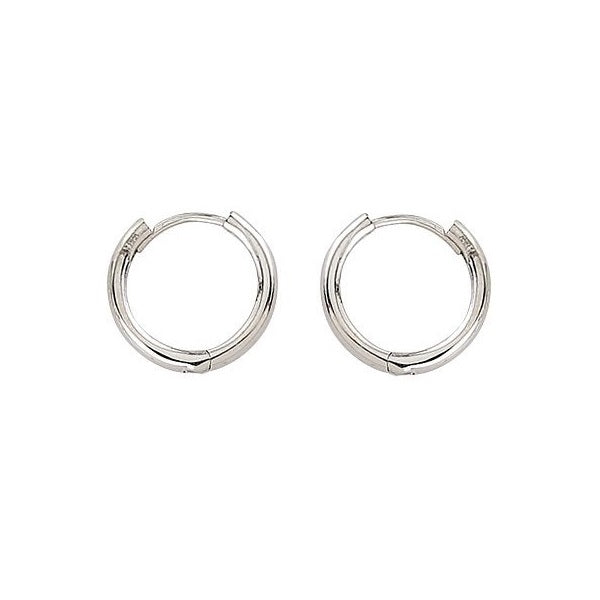 EN1510, Gold Earrings, Huggies, High Polish Plain