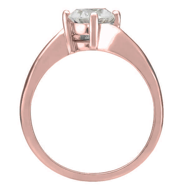 ERS0104, Gold Solitaire Engagement Ring, Setting Only
