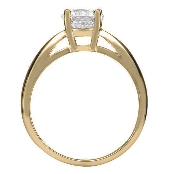 ERS0106, Gold Solitaire Engagement Ring, Setting Only
