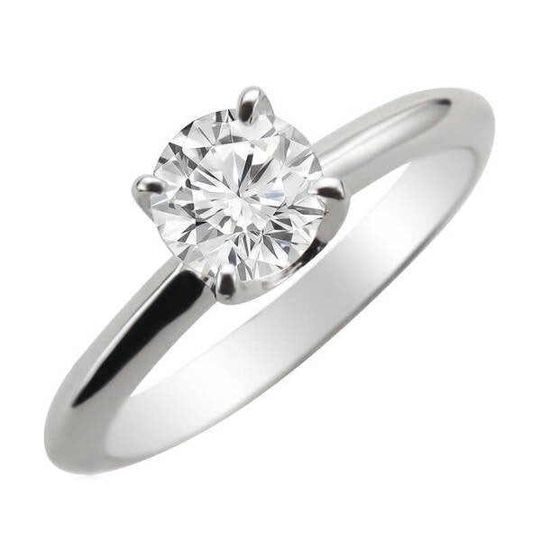 ERS0108, Gold Solitaire Engagement Ring, Setting Only