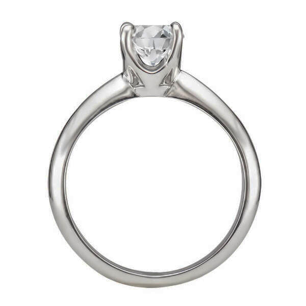 ERS0108, Gold Solitaire Engagement Ring, Setting Only