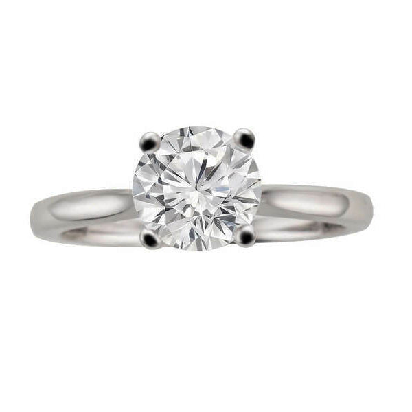 ERS0111, Gold Solitaire Engagement Ring, Setting Only