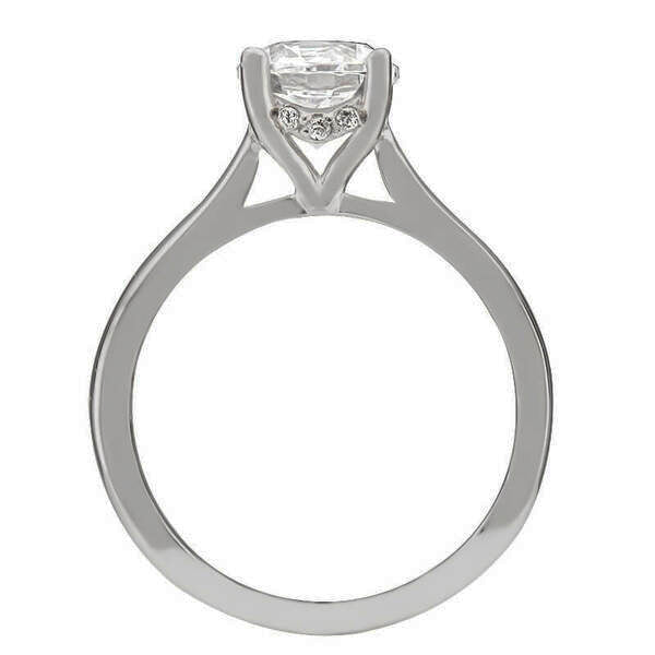 ERS0111, Gold Solitaire Engagement Ring, Setting Only