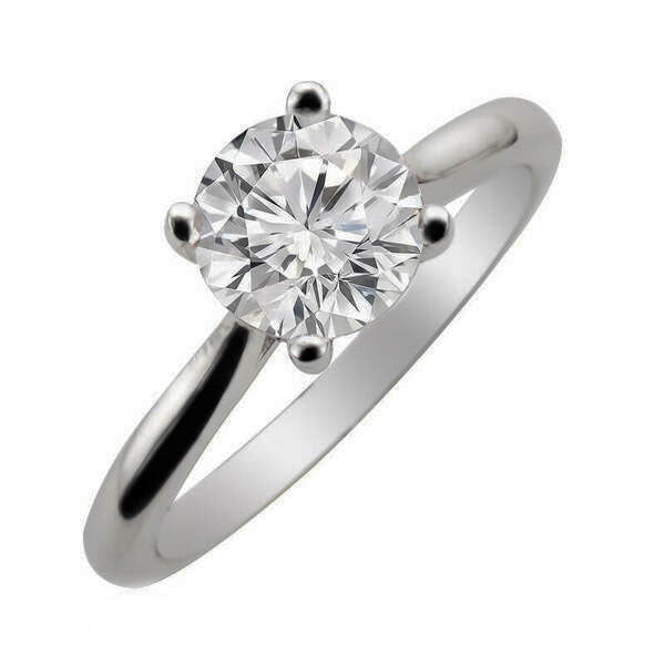 ERS0111, Gold Solitaire Engagement Ring, Setting Only