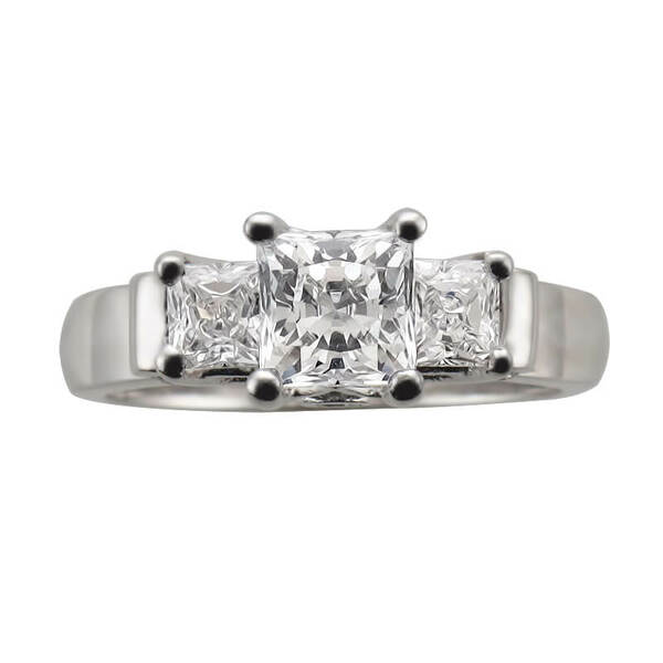 ERTR0101, Gold Trinity Engagement Ring, Setting Only