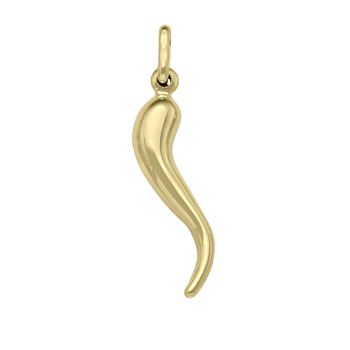 P0202, Gold Pendant, Puffed Horn