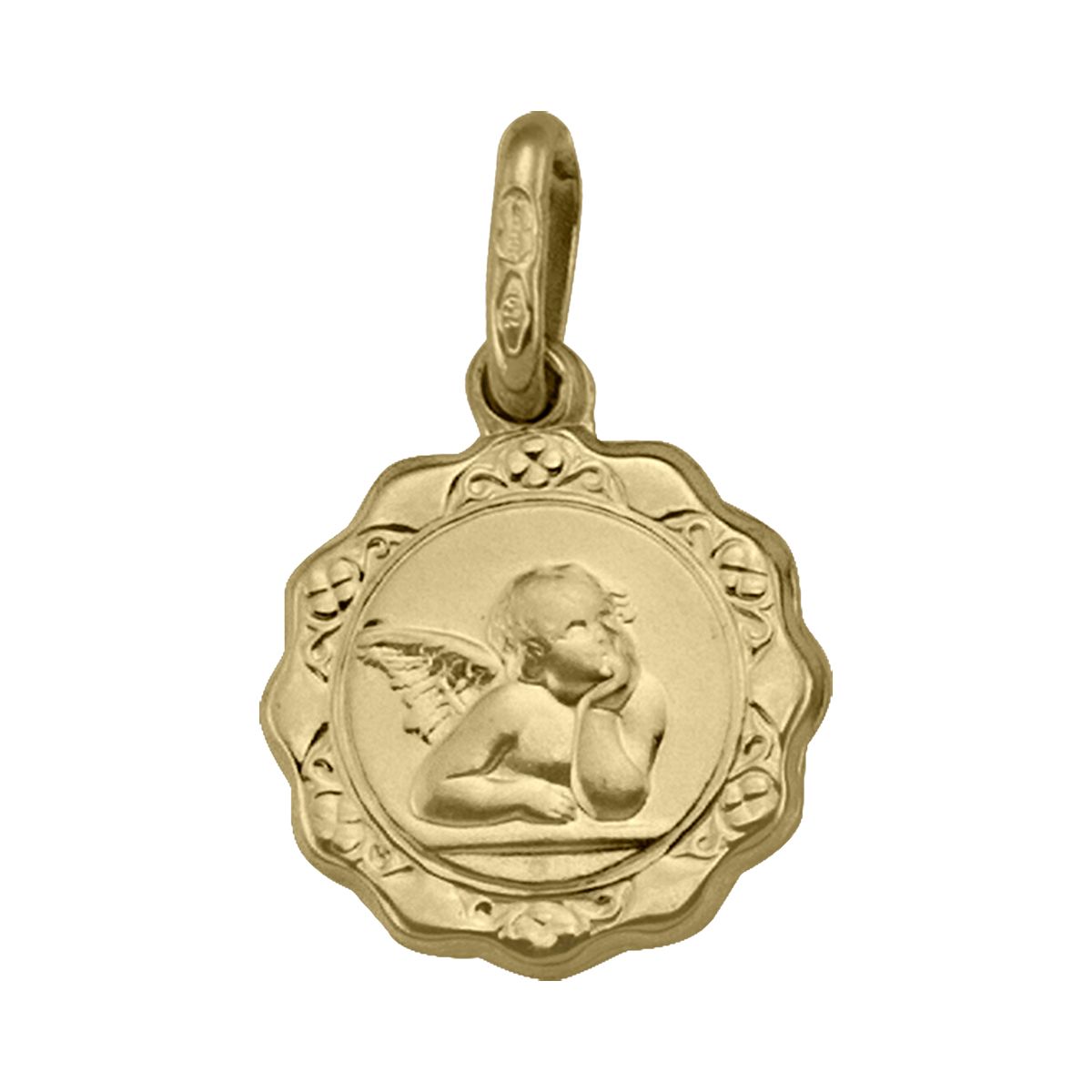 PAN0102, Gold Pendant, Angel