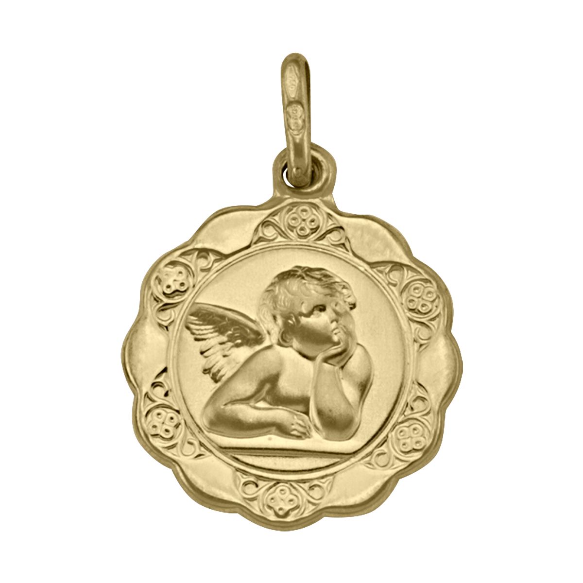 PAN0102, Gold Pendant, Angel