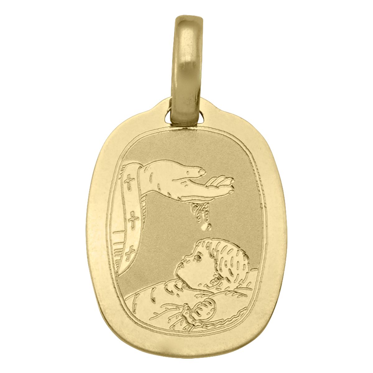 PB0108, Gold Pendant, Baptism