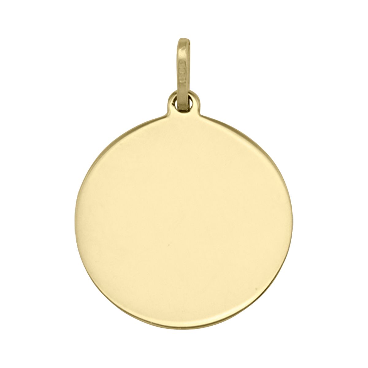 PDT0107, Gold Pendant, Engravable Dog Tag