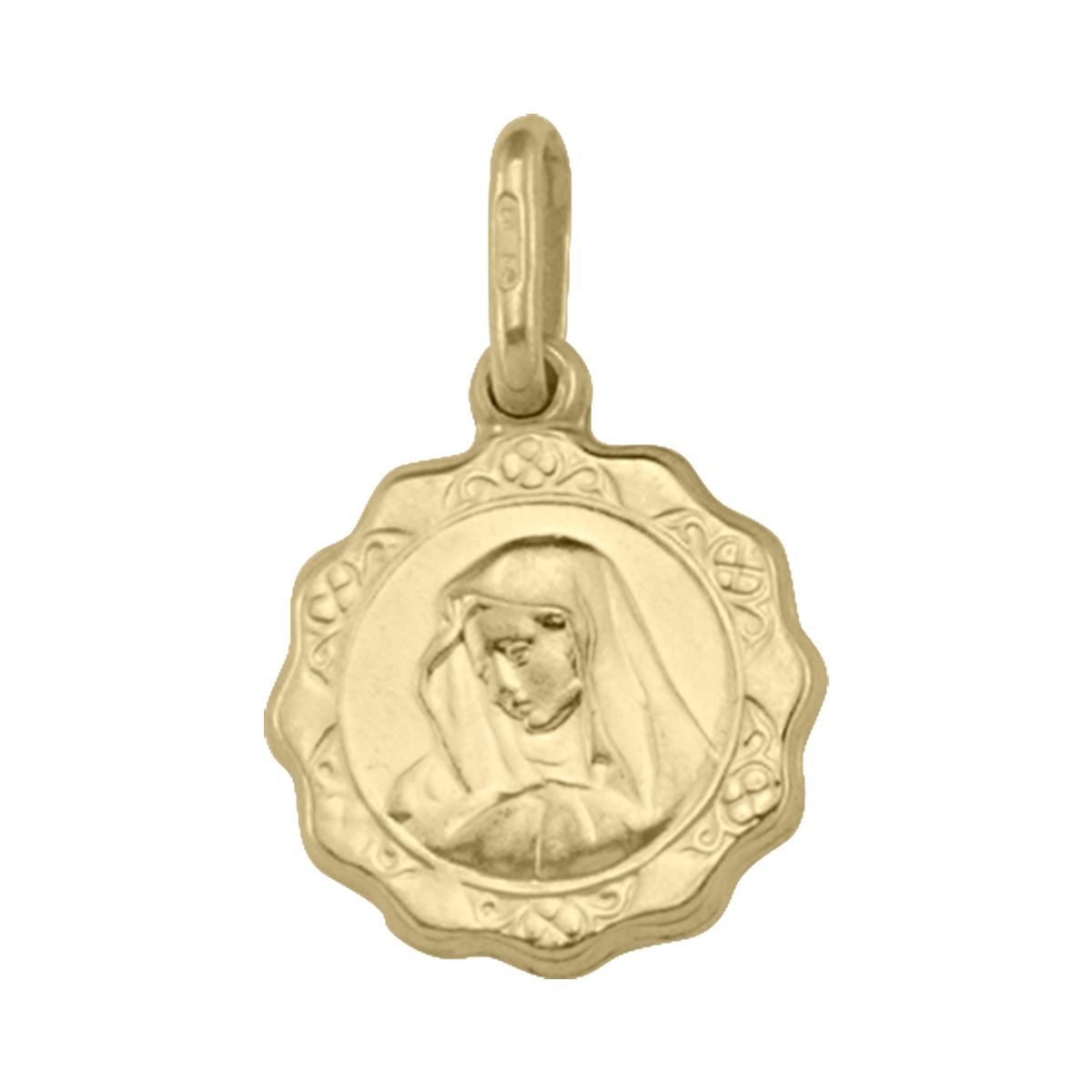 PMA0206, Gold Pendant, Madonna