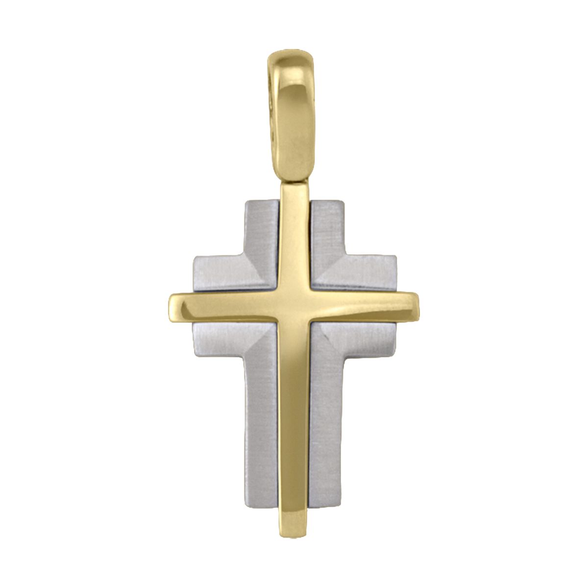 X0308, Gold Cross, Square Design