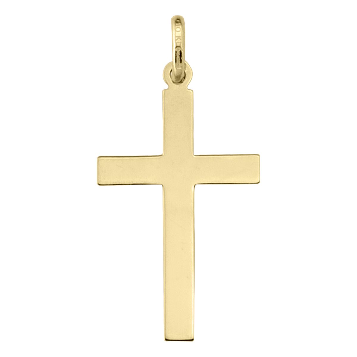 X0404, Gold Cross, Plain Flat Design