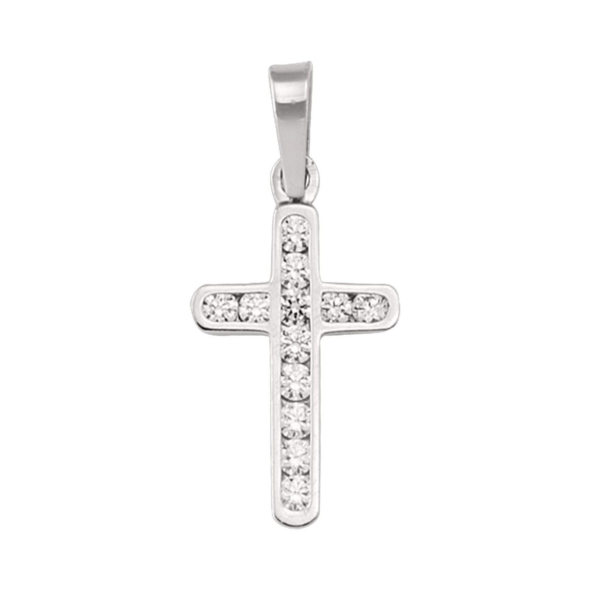 XCZ0602, Gold Cross, Cubic Zirconia