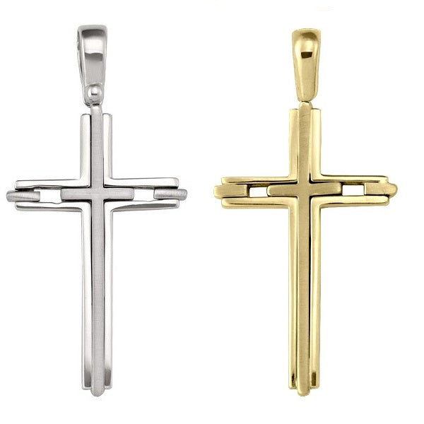 X0418, Gold Cross, Modern Design